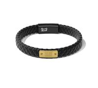 Rowdy Parrot Spartan Genuine StormSilk™ Tactical Rubber Bracelet with Stainless Steel USA Flag & Magnetic Closure - Supports Pairing Military Veterans & K-9 Dog Companions, M/S, Silicone, no gemstone