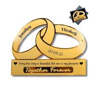 ROWDY ROBIN Personalised gift for couple Romantic present for girlfriend wife Gift for Boyfriend Husband Valentines Day (Ringbound)