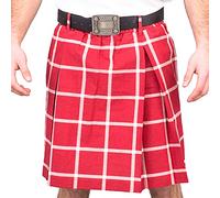 Rowdy Roddy Piper Hot Rod Kilt and Belt Halloween Costume Set - L/XL Red