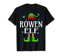 Rowen Elf Xmas Funny Men's Family Matching Christmas Rowen T-Shirt