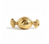 rowen homes Honey Gold Sweet Ornament - 26cm Modern Decorative Candy Sculpture, Stylish Figurine for Shelf, Tabletop or Living Room, Home Decor Accent - Luxury Interiors (Large)