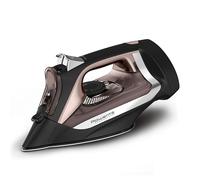 Rowenta Access Stainless Steel Soleplate Steam Iron with Retractable Cord 1725 watts Powerful steam diffusion, Cord easy storage, Auto-off, Anti-Drip, Portable, Ironing, Garment Steamer Black