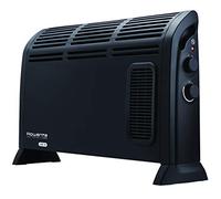 Rowenta CO3035 Vectissimo Convector Fan Heater | Two Power Levels | Electric Heating | Interior | For 25 m² Rooms, Black