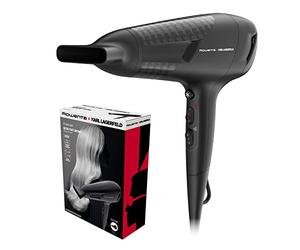 Rowenta CV581L X Karl Lagerfeld Studio Dry Hair Dryer, Energy Saving EFFIWatt Technology, 6 Speed/Temperature Levels, Thermocontrol, Concentrate, Cold Air Level, Black
