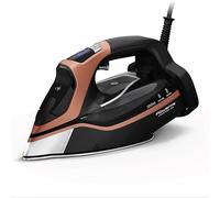 Rowenta Iron, Steam Force Pro Steam Iron for Clothes 1850 watts, 5 presets Smart Screen, Stainless Steel Soleplate, High-Efficiency Handheld Ironing, Black Copper, DW9580