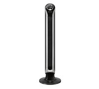 Rowenta Oscillating Tower Fan with Remote Control for Home and Office, 8 Hour Timer with Auto Shut Off, Powerful Airflow, Silent Setting, 3 Speed Settings, Black & Silver, VU6670