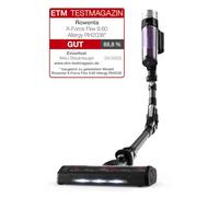 Rowenta RH2038 X-Force Flex 9.60 Allergy Cordless Stick Vacuum Cleaner | 100 Air Watt | Removable Battery | Up to 45 Minutes Running Time | Compact | Flex Joint | LED Nozzle | Purple/Black