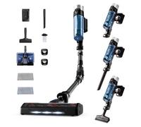 Rowenta RH20C2 X-Force Flex 9.60 Allergy Aqua Cordless Stick Vacuum Cleaner | 100 Air Watt | Removable Battery | Up to 45 Minutes Running Time | Compact | Flex Joint | LED Nozzle | Blue/Black