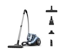 Rowenta RO4871 Compact Power XXL Bagless Vacuum Cleaner | 550 Watt | 2.5 L Dust Volume | Compact & Quiet | Extreme Suction Power | Suitable for Deep Hair | Highly Efficient Floor Nozzle | Blue/Silver