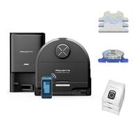 Rowenta RR9495 X-Plorer Series 220+ Robot Vacuum Cleaner, Animal and Allergy Model, Extra Large Animal Electric Brush, Vibrating Mop, Rectangular Design, Obstacle Avoidant