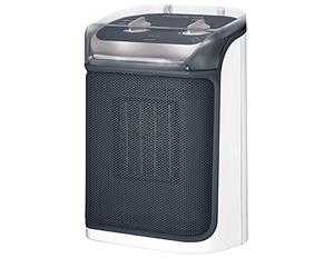 Rowenta SO9281 Mini Excel Aqua Ceramic Fan Heater Ideal for the Bathroom Splashproof Powerful Compact Very Quiet with Only 50 dB(A) Carry Handle Grey/White
