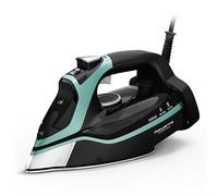 Rowenta Steam Force Stainless Steel Soleplate Steam Iron for Clothes 400 Microsteam Holes 1800 Watts Ironing, Fabric Steamer, Garment Steamer, Digital Display, Precision Tip DW9440