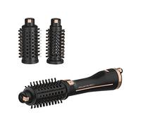 Rowenta Ultimate Experience CF9620 Professional Air Shaping Brush with Programs, Natural Bristles, Rotation and Removable Back Grid, Black and Copper