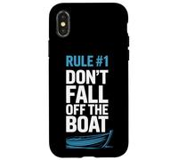 Rowers Rule Number One Dont Fall Off The Boat Rowing Team Case for iPhone X/XS