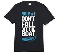 Rowers Rule Number One Dont Fall Off The Boat Rowing Team Comfort Colors Adult Heavyweight T-Shirt