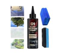 Rowgins D1 Glass Polishing Liquid, Auto Polishing Compound Windshield Cleaner Oil Film Remover, Glass Car Polish, Anti-Fog Hydrophobic Coating Spray, Scratches, Wiper Marks & Oil Film (1Pcs)