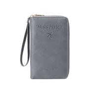 Rowgins Multi-Functional RFID Passport Wallet, Rowgins RFID Passport Holder, Secure Id Card Organizer with Anti-Theft Protection, Slim Leather Cover for Credit Cards, Tickets, and Cash (D)
