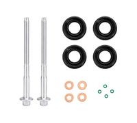 RowGlow 14pcs Injector Seals Transit Mk7 2.2 2.4 3.2 TDCI 6C1Q-6K780-AB, Injector Seal Washer O-Ring and Injector Bolts Kit Compatible with Fiestaa Relay Ducato (14pcs)