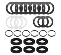 Rowglow 27pcs Water Pipe Sealing Ring Kitchen, Drain Pipe Seal Water Siphon Sealing Ring, Gasket Siphon Water O-Ring For For 1 1/2 Inch Dn40 40 Mm Drain Pipe (27pcs)