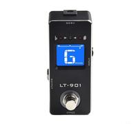 Rowin 901 Guitar Chromatic Tuner Pedal with Accurate Real Bypass Circuit, Wide Frequency Range and Compact Design for Portability