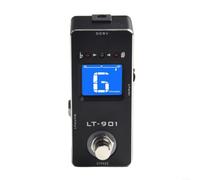 Rowin Chromatic Tuner Pedal For Electric Guitar Featuring Wide For Frequency Range And True Bypass Circuit With Bright Lcd Screen In For Mini Metal Case
