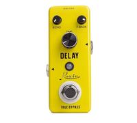 Rowin LEF-314 Analog Delay Pedal - Mini Guitar Delay Effect with Warm, Clean & Smooth Tone, 25-600ms Delay Time, True Bypass, Metal Shell - Perfect for Beginners