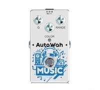 Rowin RE-08 Auto Wah Guitar Effects Pedal, Zinc Alloy Enclosure Funky Filter for Electric Guitar and Bass, Compact 70s Vintage Tone, Low Power Consumption