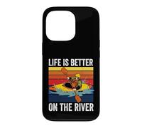 Rowing Canoe Kajak | Rower | Life Is Better On The River Case for iPhone 13 Pro