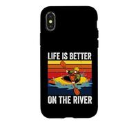 Rowing Canoe Kajak | Rower | Life Is Better On The River Case for iPhone X/XS