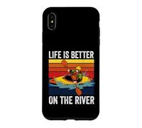 Rowing Canoe Kajak | Rower | Life Is Better On The River Case for iPhone XS Max