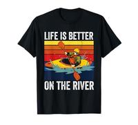 Rowing Canoe Kajak | Rower | Life is Better On The River T-Shirt