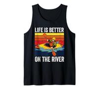 Rowing Canoe Kajak | Rower | Life is Better On The River Tank Top