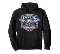 Rowing Crew Life United By The Oar Team Motto Rower Quote Pullover Hoodie