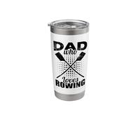 Rowing Father Rowing Dad Enthusiast Sculling Stainless Steel Insulated Tumbler