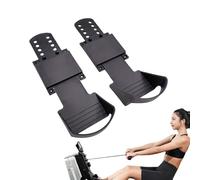 Rowing Foot Pedals - 1 Pair Durable Rowing Machine Replacement Pedals | Anti-Slip Textured Design For Secure Grip | Fitness Exercise Bike & Rowings Equipment Parts For Indoor Gym Home Workout