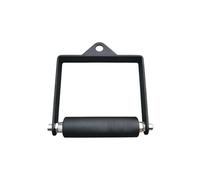 Rowing Handle: 7 Inch Steel Cable Attachment, Non-Slip Grip Trainer, Heavy Duty Gym Accessory for Strength Training, Home Physical Training, Exercise