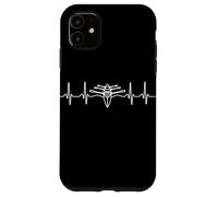 Rowing Heartbeat Line Crew Boat Rower Minimalist Design Case for iPhone 11