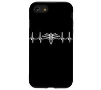 Rowing Heartbeat Line Crew Boat Rower Minimalist Design Case for iPhone SE (2020) / 7/8