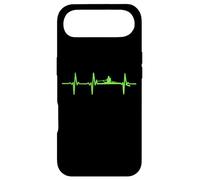 Rowing Heartbeat Rower Heart Pulse Green Line Row Crew Lover Case for iPhone Air
