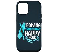 Rowing Is My Happy Hour Kayak Boat Rowing Crew Kayaking Case for iPhone 12/12 Pro