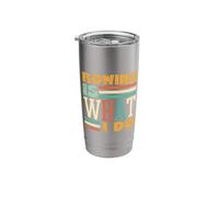 Rowing is What I Do Vintage Style Rowing Stainless Steel Insulated Tumbler