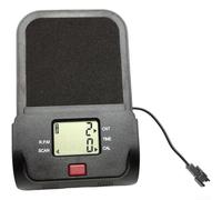 Rowing Machine Counter Meter with Large LCD Display and Dedicated Mobile Phone Holder for Real-Time Performance Monitoring (Black)