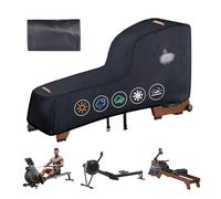Rowing Machine Cover Waterproof,Heavy Duty 420D Concept 2 Rowing Machine Covers,Outdoor Protective Cover for Concept 2,with Waterproof Strip,Windproof Buckle,2 Handles,Accessories Fit for Water Rower