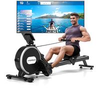 Rowing Machine, DMASUN Magnetic Rowing Machines for Home Gym - 350LB Capacity, Foldable Rower Machine with 16 Levels Resistance, Home Fitness Rower with App Compatible & Comfortable Seat Cushion