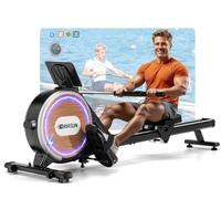 Rowing Machine, DMASUN Upgrade Magnetic Rowing Machines for Home Gym with 32 Levels Quiet Resistance - 350LB Capacity Rower Machine with App Compatible & Comfortable Seat, Double Slide Rail