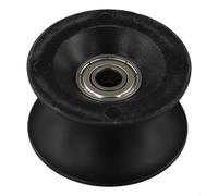 Rowing Machine Pulley Replacement Wheel with High Carbon Steel Bearings (black)
