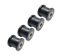 Rowing Machine Pulley with 6000Z Double Bearings, Metal and Plastic Construction, 10mm ID / 39mm OD, for Gym Equipment Accessories(4PCS)