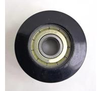 Rowing Machine Seat Guide Wheel Replacement - 39.5mm Diameter Nylon Steel Slide Pulley for Rowing Machines Plus Exercise Bikes 4-Pack Black