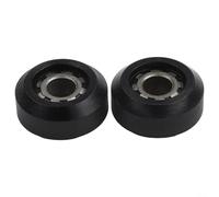 Rowing Machine Seat Roller Wheels 2pcs 10x31x15mm Plastic Bearing Replacement for Quiet Indoor Rower Fix