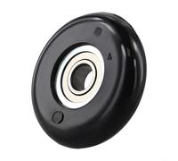 Rowing Machine Seat Wheel Replacement with Bearing 8x43x11mm Nylon Steel Roller for Exercise For Bike and Gym Fitness Equipment Chair Caster Pulley Black(4pcs)